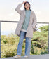 【安田美沙子さん着用】ウォーマル中綿フーデッドコート